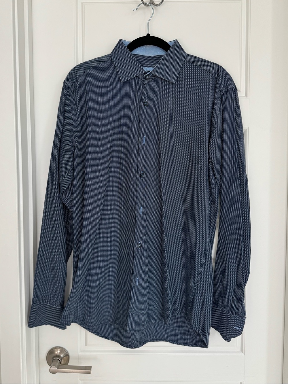 Jared Lang Shirt Mens Blue Size Medium